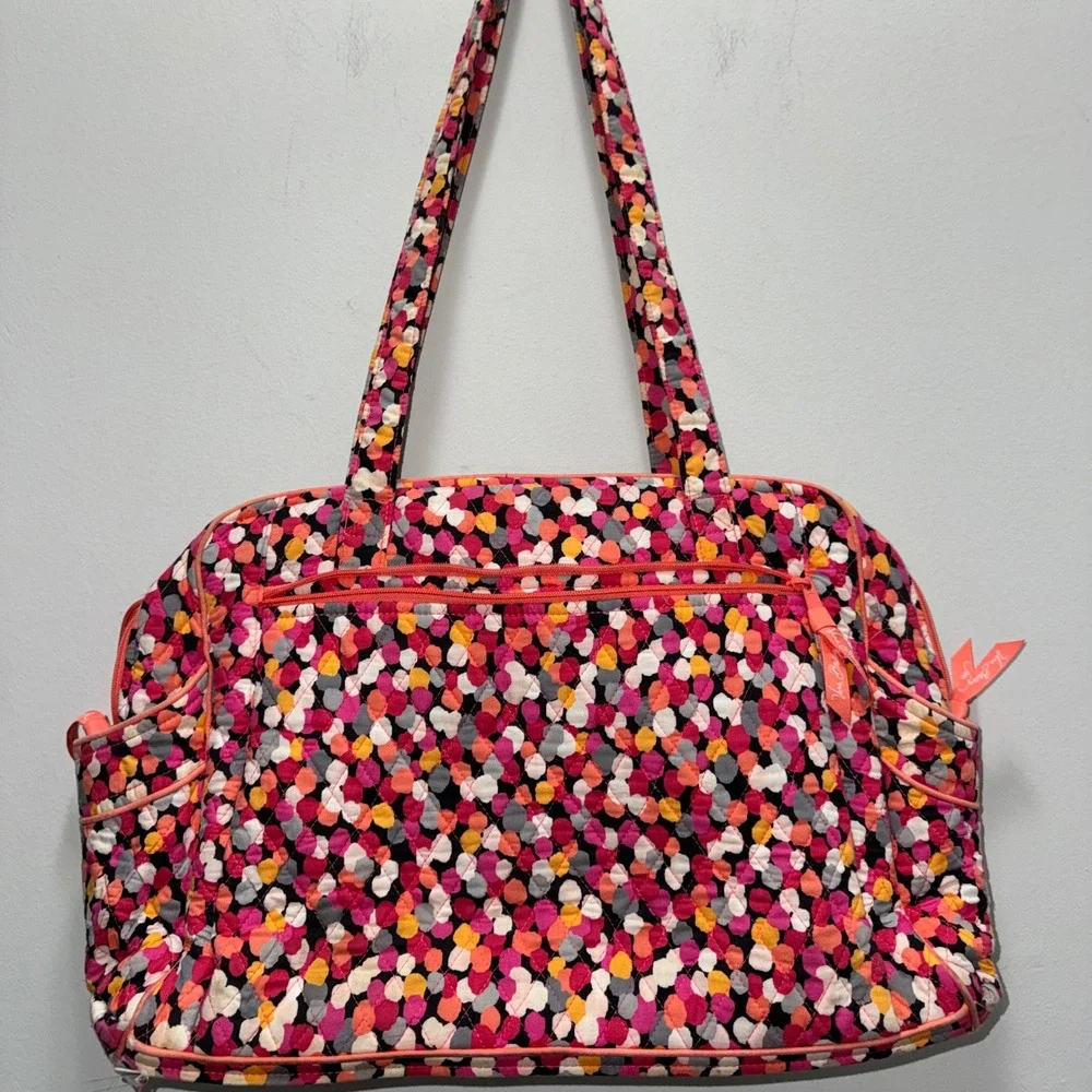 Vera Bradley Stroll Around Diaper Bag Pixie Confetti Quilted Tote